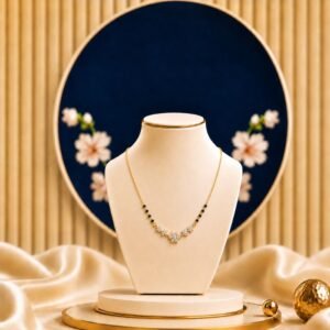 Celeste Bloom Lab Grown Diamond Mangalsutra with elegant floral inspired diamond design