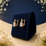 Pear Cut Lab Grown Diamond Hoop Earrings for Women
