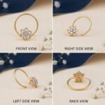 Petal Cluster Labgrown Diamond Nose Ring – Elegant Floral Sparkle for Everyday Luxur - Image 2