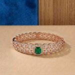Infinity Ribbed Rose Diamond Bracelet - Image 2