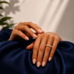 Heart Bezel Lab Diamond Eternity Ring in Yellow Gold - Image 3