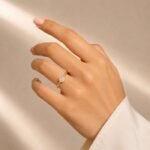 Minimalist Round Halo Lab Diamond Ring in 14K Yellow Gold - Image 3