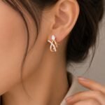 lab-grown diamond hoop earrings