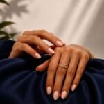Infinity Weave Lab Diamond Band Ring in Yellow Gold - Image 3