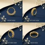 Royal Crown CVD Diamond Nose Ring – Regal Sparkle Nose Ring for Elegant Daily & Occasion Wear - Image 3