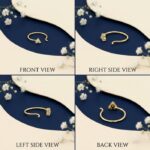 TriGlow Labgrown Diamond Nose Ring – Elegant Triple Sparkle Nose Ring for Daily & Party Wear - Image 2