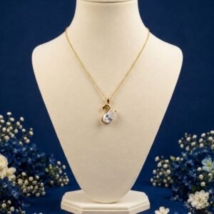 Swan Drop Lab Grown Diamond Pendant with elegant swan-inspired diamond design