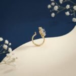 Luminous Bloom Nose Pin floral design elegant diamond style nose stud for women
