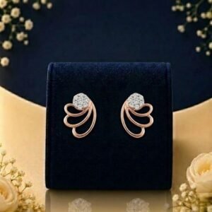 Divine Curves lab grown diamond earstud elegant sparkle stud earrings for women