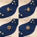 Sunburst Lab Grown Diamond Nose Ring with radiant floral diamond design
