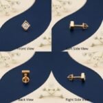 Elegant Bezel Square Lab Grown Diamond Nose Pin for Women - Image 2