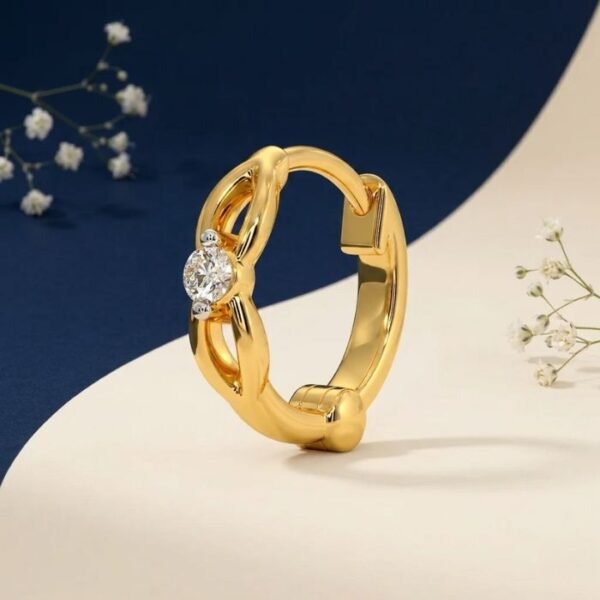 Infinity Twist Nose Ring spiral minimal design elegant nose jewelry for women
