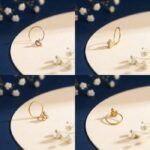 Heart Bloom Lab Grown Diamond Nose Ring front side top angled view