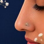 Love Arc lab grown diamond nose pin with elegant curved design and sparkling diamond stud