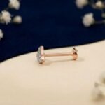 Starlite Curve Diamond Nose Pin front view with sparkling diamonds and elegant curved design