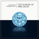 Premium macro view of a loose round brilliant cut lab grown diamond resting on a neutral professional background, showcasing crisp facet lines.