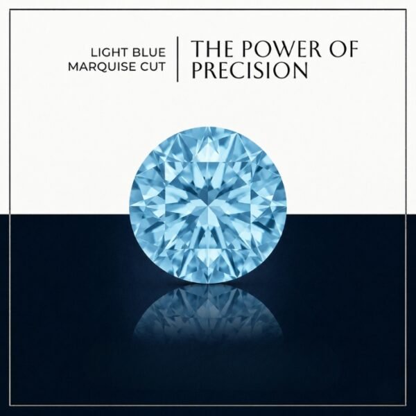 Premium macro view of a loose round brilliant cut lab grown diamond resting on a neutral professional background, showcasing crisp facet lines.