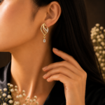 Lustrous Leaf Lab Grown Diamond Earring - Image 3