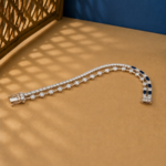 Two Row Lab Diamond Tennis Bracelet: Double the Radiance and Luxury