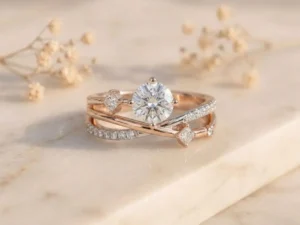 Elegant Criss Cross Diamond Ring featuring intertwined criss-cross bands adorned with sparkling lab-grown diamonds and a sleek modern finish.