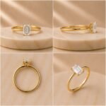 Emerald Cut Solitaire Yellow Gold Ring - Image 2