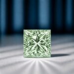 Loose Green Princess Cut Lab Grown Diamond - Image 2