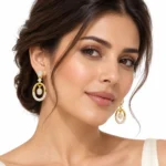 18K Gold Lab Grown Diamond Oval Drop Earrings for Women - Image 4