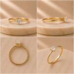Heart Cut Solitaire Yellow Gold Ring - Image 2