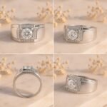 Imperial Halo Men’s Band | CVD Diamond Rings For Men - Image 2