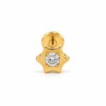 Star Design Lab Grown Diamond Nose Pin Front View