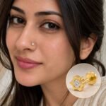 Stella Spark Lab Grown Diamond Nose Pin on Model