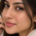 Flora Bloom Lab Grown Diamond Nose Pin on Model