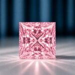 Pink Princess Cut Loose Lab Grown Diamond - Image 2