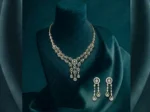 Teardrop Diamond Necklace Set | IGI Certified Diamond Necklace Set - Image 2