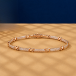 Rose gold lab diamond infinity bracelet: The Timeless Connection - Image 2