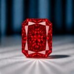 Loose Radiant Cut Red Lab Grown Diamond - Image 2