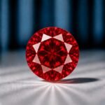 Loose Round Cut Red Lab Grown Diamond - Image 2