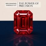 Loose Red Emerald Cut Lab Grown Diamond with Elegant Brilliance
