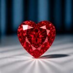 Loose Heart Shape Red Lab Grown Diamond – Premium Brilliant Cut Stone - Image 2