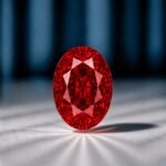 Premium Loose Red Oval Cut Lab Grown Diamond - Image 2