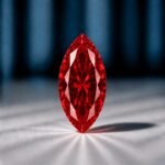 Loose Marquise Cut Red Lab Grown Diamond - Image 2