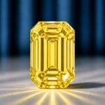 Loose Yellow Emerald Cut Lab Grown Diamond - Image 2
