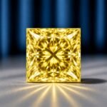 Loose Yellow Princess Cut Lab Grown Diamond - Image 2