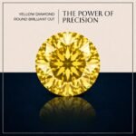 Loose Yellow Round Cut Lab Grown Diamond with Brilliant Sparkle