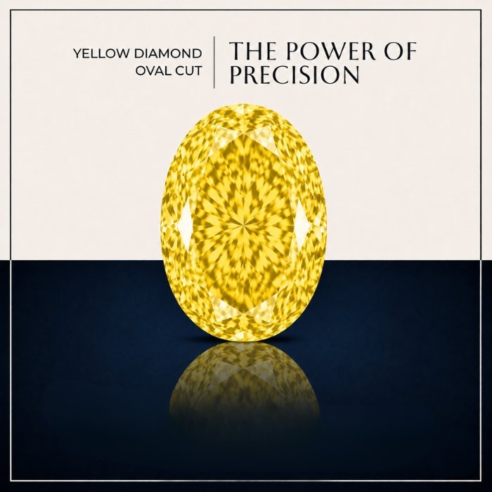 Luxury Loose Yellow Oval Cut Lab Grown Diamond Loose Yellow Oval Cut Lab Grown Diamond with Brilliant Sparkle