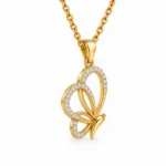 Stunning Butterfly Lab Grown Diamond Pendant in 18K Gold for Women – Elegant Nature-Inspired Sparkle for Every Occasion - Image 4