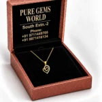 Stunning Double Heart Diamond Pendant in 18K Gold for Women – Dazzling Sparkle & Timeless Elegance - Image 5