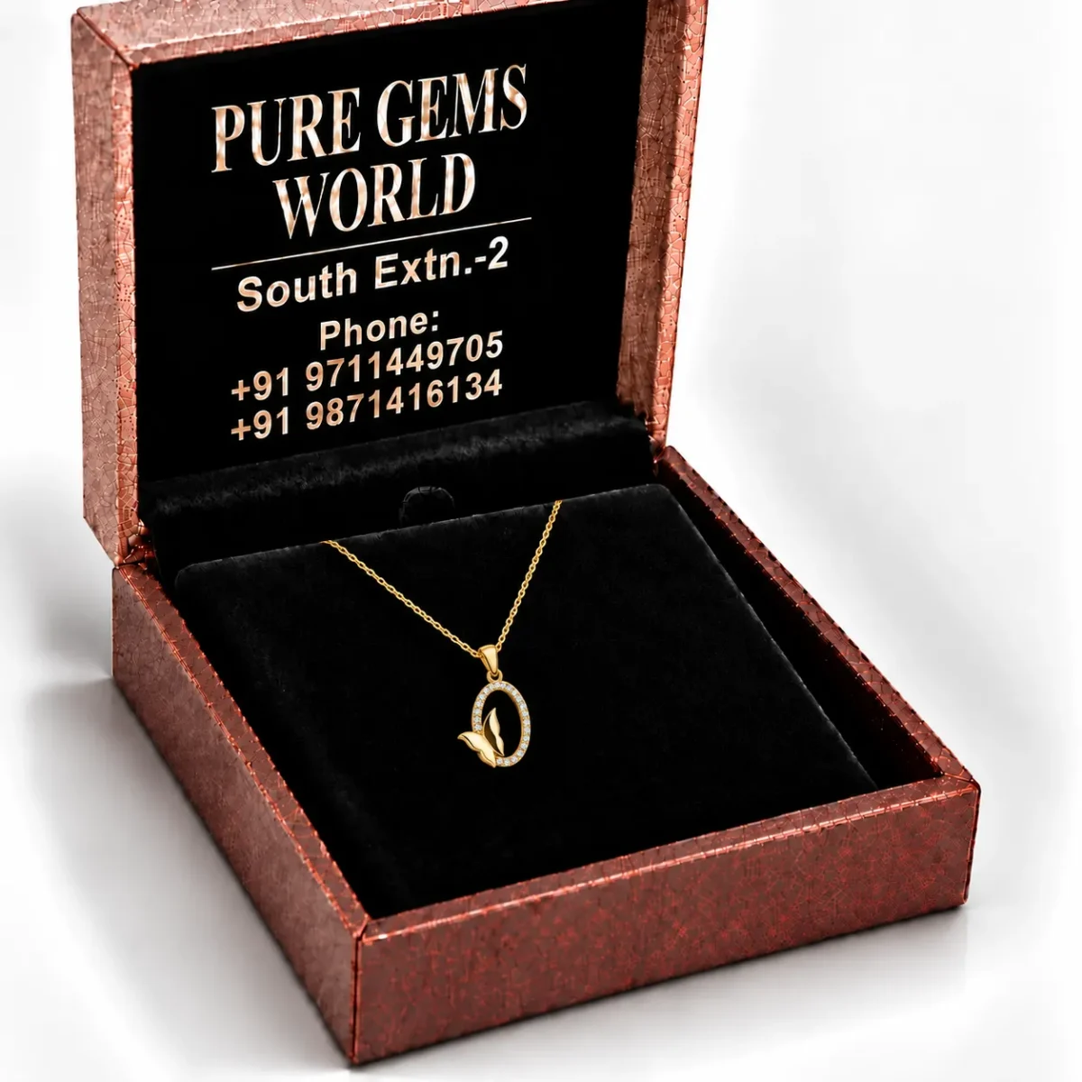 Luxury Butterfly Halo Lab Grown Diamond Pendant in 18K Gold for Women – Perfect for Gifting & Everyday Elegance - Image 5