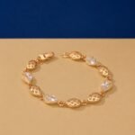 Pear Cut Lab Diamond Lattice Bracelet: A Masterpiece of Textural Elegance - Image 2