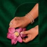 Aurora Trellis Lab Grown Diamond Bangle luxury bracelet with sparkling diamonds elegant women jewelry